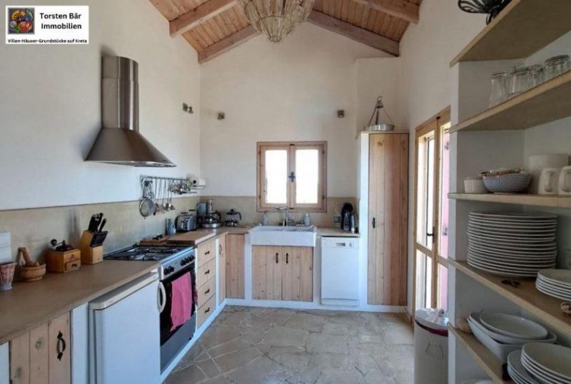 Kefalas, Apokoronas Kreta, Kefalas, freistehende Villa mit priv. Pool und Meerblick und sep. Studio Haus kaufen